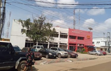 commercial buildings on 2floors with 1bedroom bungalow and security gate house